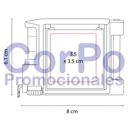Flexómetro Bougainville - CorPo Promocionales
