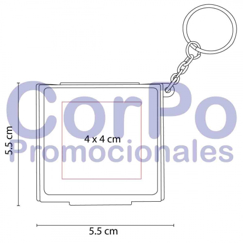 Estuche - llavero con pads de alcohol - CorPo Promocionales