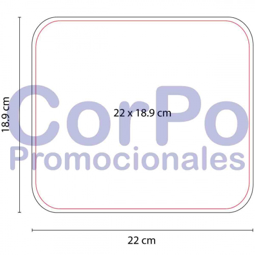 Mouse pad rectangular - CorPo Promocionales