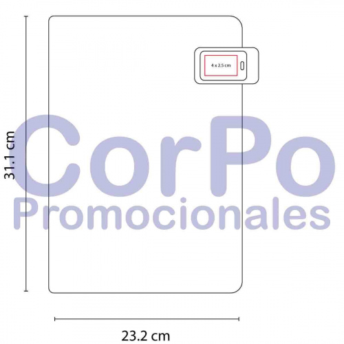 Carpeta con luz Tawang - CorPo Promocionales