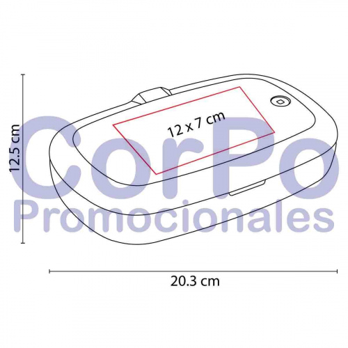 Caja con luz UV sanitizadora y cargador Nagoya - CorPo Promocionales