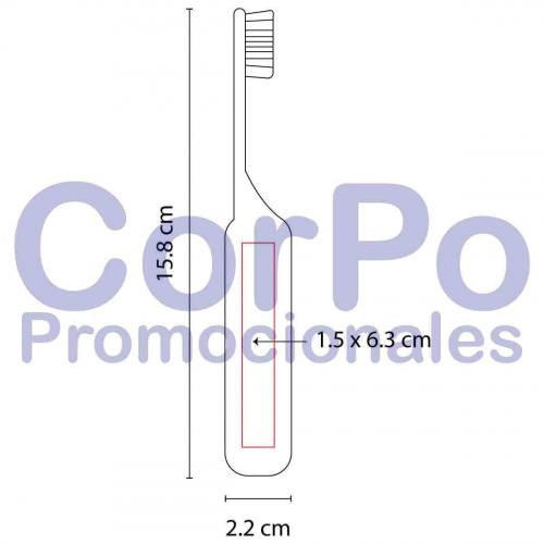 Cepillo portátil Mint - CorPo Promocionales