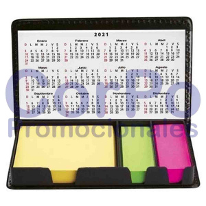 Estuche con porta notas - calendario