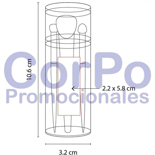 Set de borchas Crystal Face - CorPo Promocionales