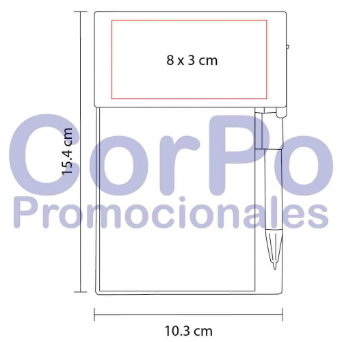 Porta notas Azalai - CorPo Promocionales