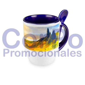 Taza personalizada con cuchara