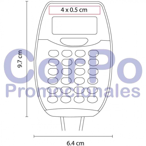 Calculadora colgable Encore - CorPo Promocionales