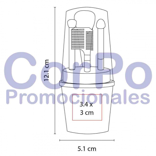 Set de brochas Glamour - CorPo Promocionales