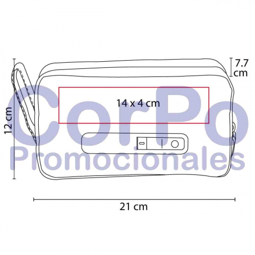 Neceser con luz UV Harbin - CorPo Promocionales