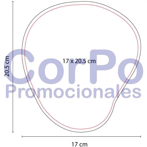 Mouse pad Bean - CorPo Promocionales