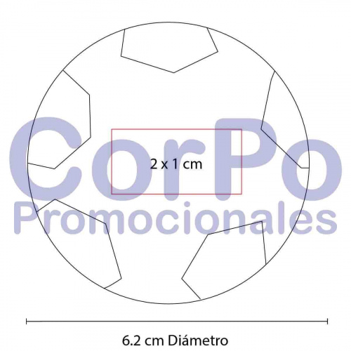 Pelota anti-stress Fútbol - CorPo Promocionales