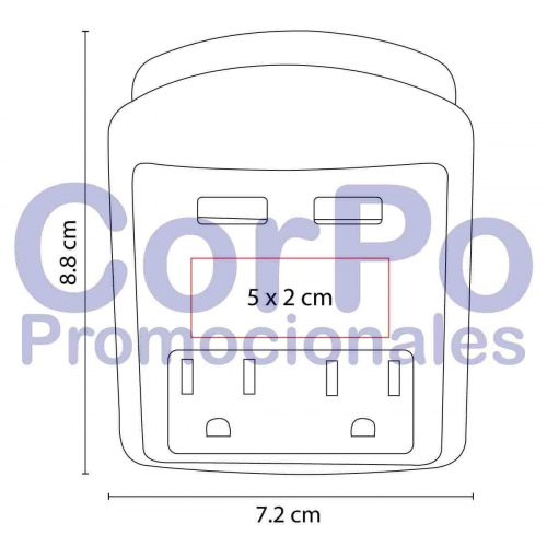 Multi contacto Valge - CorPo Promocionales